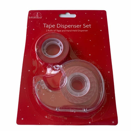 Red Christmas Tape Dispenser Set