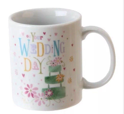 Blue Eyed Sun 'On your Wedding Day' Set of Two Mugs