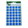 Pack of 140 Blue 13mm Round Sticky Dots