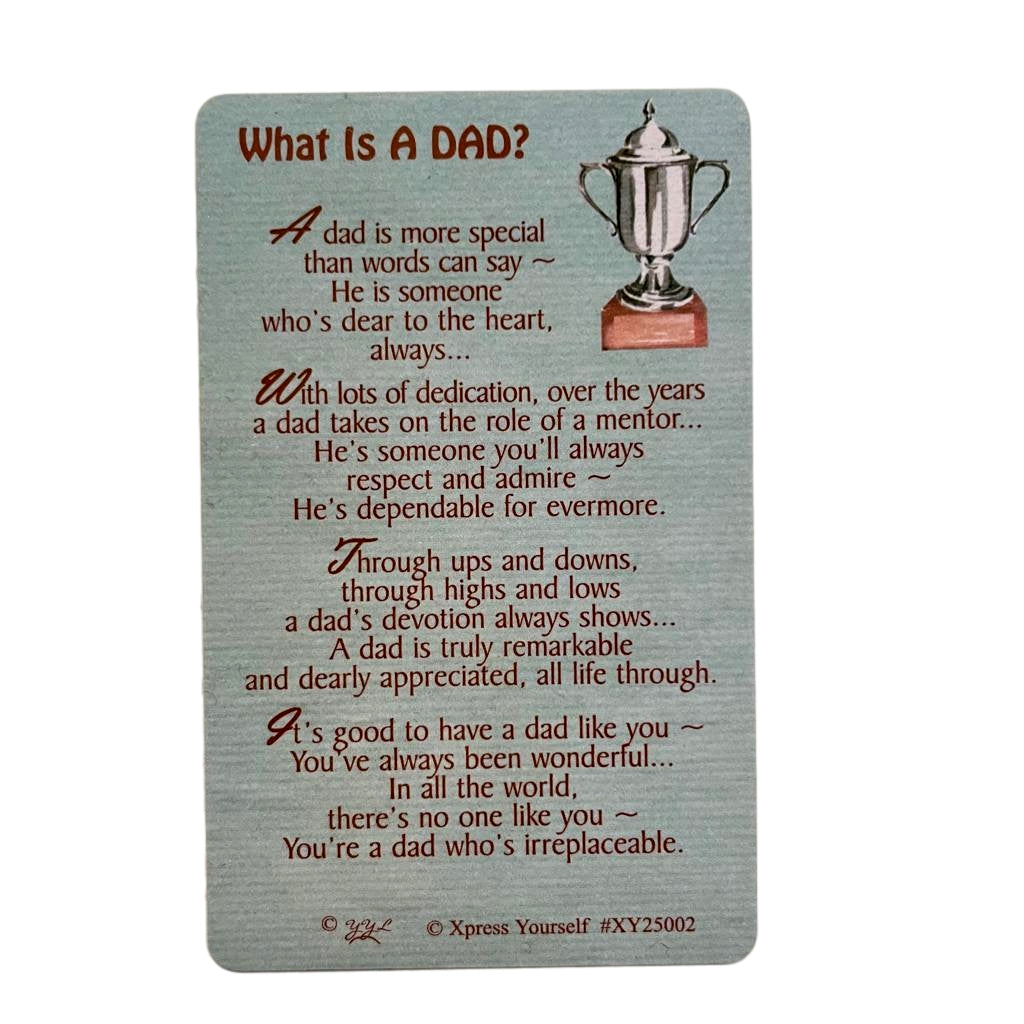 Xpress Yourself Dad Gift Card What Is A Dad?