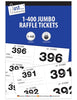 Jumbo Cloakroom Raffle Tickets 1-400