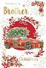 To a Special Brother Die Cut Car Design Christmas Card