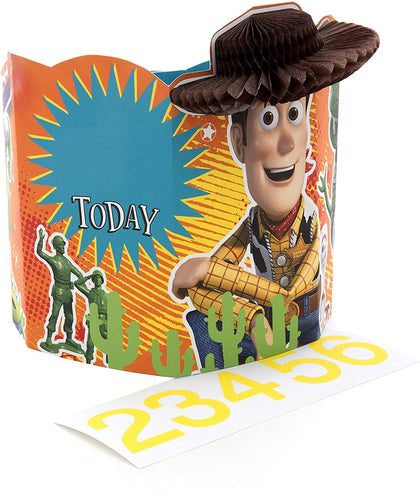 Age 2-6 Customisable Toy Story 4 Birthday Card 3D Paper WOW Wearable Crown Design