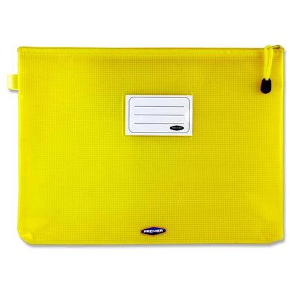 A4+ Extra Durable Sunshine Yellow Mesh Wallet by Premto