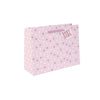 Pack of 12 Pink Dot Design Medium Baby Girl Shopper Gift Bags