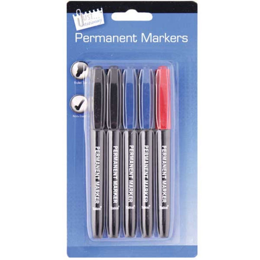 5 Rapid Dry Permanent Markers