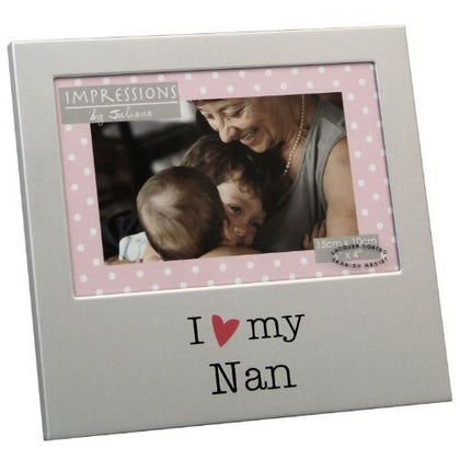 I Love My Nan Aluminium Photo Frame