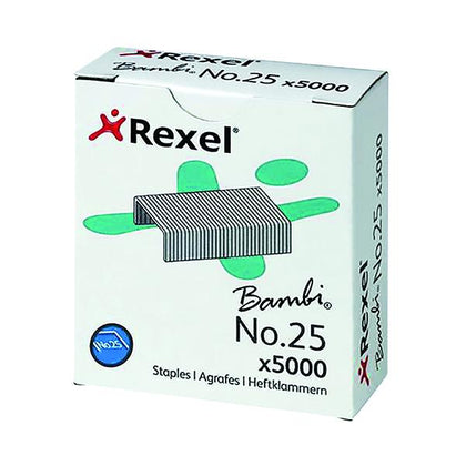 Pack of 5000 4mm Rexel No. 25 Staples