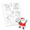 Pack of 10 Colour Your Own Christmas Magnets