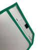 Green Edge Clear Dry Erase Write and Wipe Reusable Sleeve Pocket