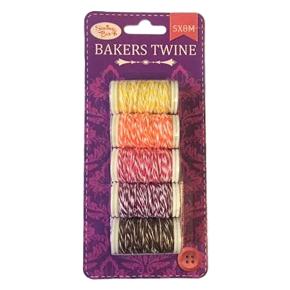 Pack of 5 8M Bakers Twine In Plastic Roll