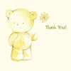 Pack of 8 Cute Cream Teddy Thank You Cards