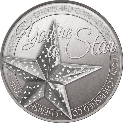 You're a Star Cherished Lucky Coin Engraved Message Keepsake Gift