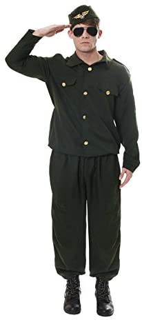 Adult Army Combat Man Fancy Dress Costume