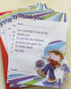 Pack of 20 Children's Cute Thank You Notes & Envelopes - Boy Football Design