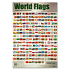 World Flags & Capitals Wall Chart by Clever Kidz
