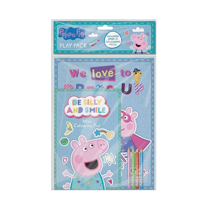 Peppa Pig Play Pack with Colouring Pencils and Pages