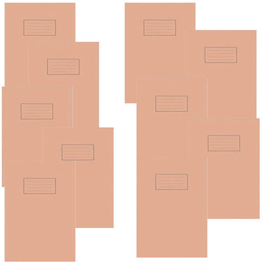 Pack of 100 A4 Orange Exercise Books 80 Pages with 5mm squares