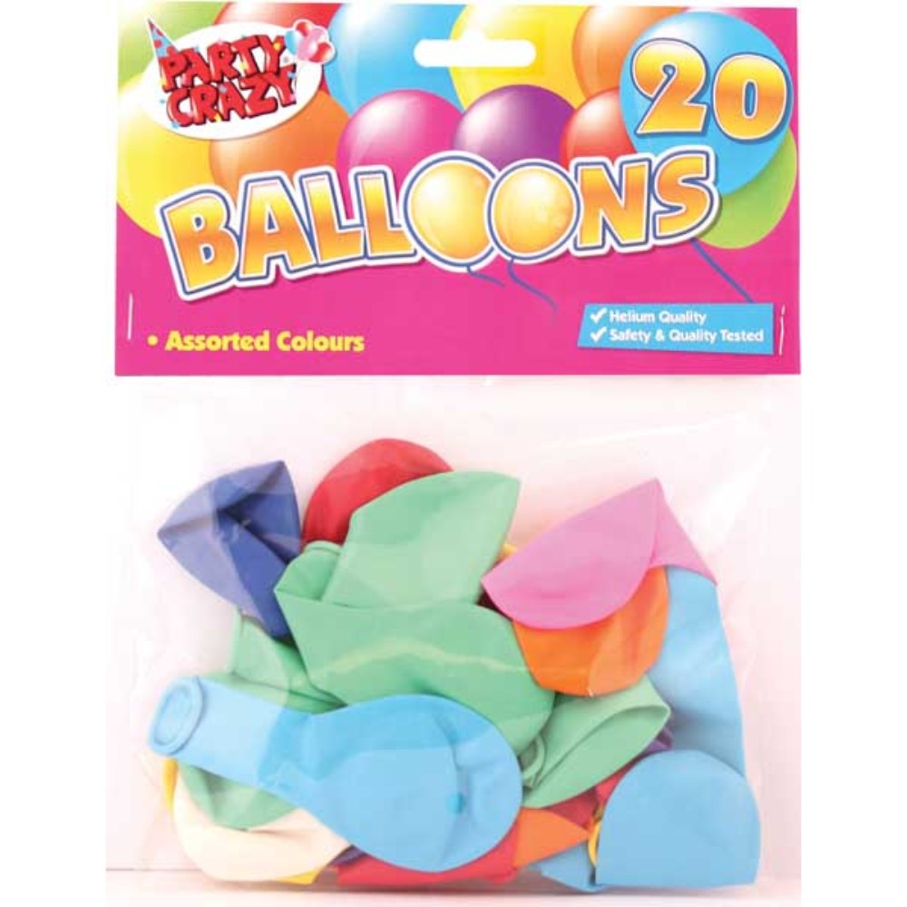 20 Assorted shape Balloons