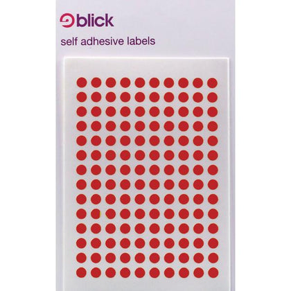 Pack of 19600 Blick Red 5mm Round Labels in Bags