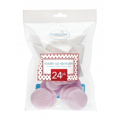 Pack of 24 Cotton Tree Make Up Sponges