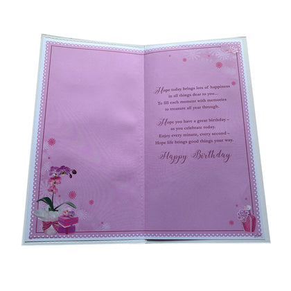 You're 100 Today! Happy Birthday Open Soft Whispers Card