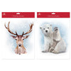 Winter Animals Designs Christmas Window Sticker