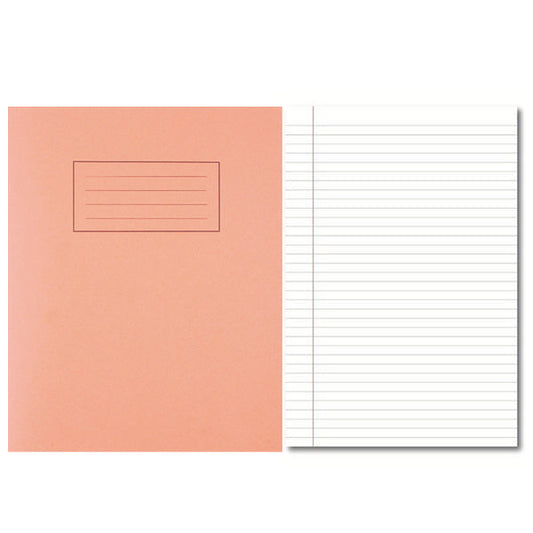 Pack of 100 9"x7" Orange 5mm Square Inner Exercise Books