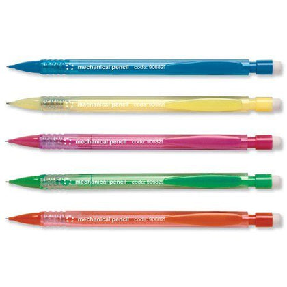Pack of 10 Disposable Mechanical Pencils Retractable with 3 x 0.7mm Leads