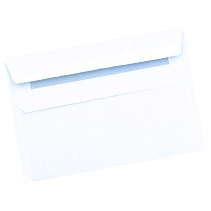 Box of 1000 C6 Envelope Wallet Self Seal 90gsm White