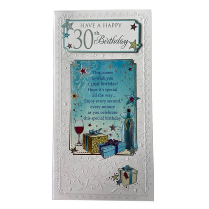 Have A Happy 30th Birthday Soft Whispers Card