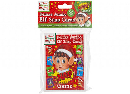 Pack of 52 Pieces Christmas Elf Snap Card Game in Polybag With Header Card