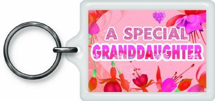 Special Granddaughter Sentimental Keyring - Birthday Christmas Gift