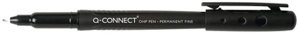 Pack of 10 OHP Permanent Fine Black Pens