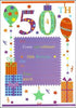 50th Birthday Party Invitations - 20 Pack