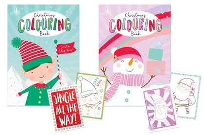 Elf or Snowman Design Christmas Colouring Book