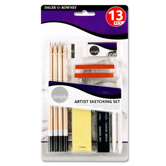 Daler Rowney Simply 13 Piece Artist Sketching Set