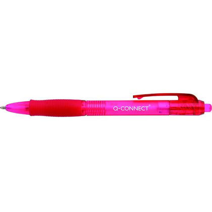 Retractable Ballpoint Pen Medium Red (Pack of 10)