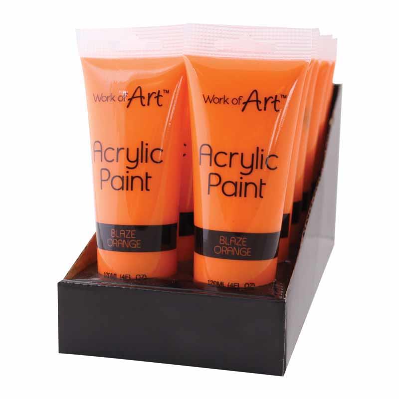Blaze Orange Acrylic Paint 120ml– Choice Wholesale