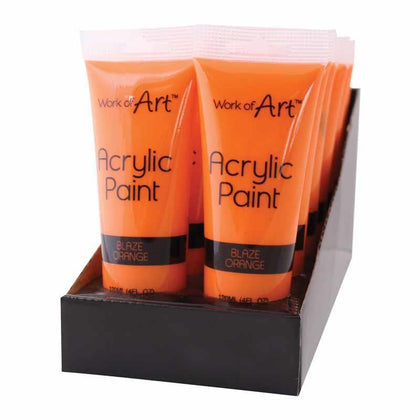 Blaze Orange Acrylic Paint 120ml