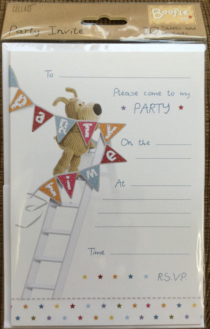 Boofle Party Invitations - Pack of 20 Sheets and Envelopes