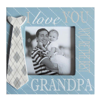 I love you You're the best Grandpa Wooden Photo Frame