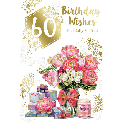 Birthday Wishes Especially For You Open Female 60th Celebrity Style Greeting Card