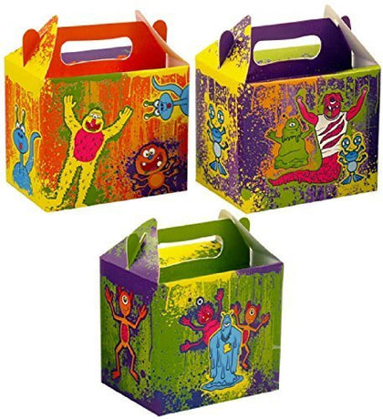 Pack of 6 Monster Design Lunch Boxes