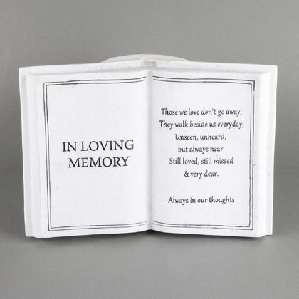 Thoughts Of You Graveside Book Vase - In Loving Memory