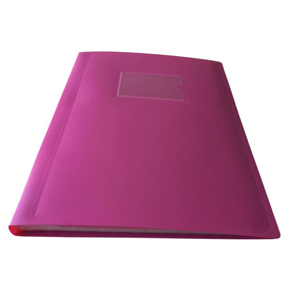A4 Pink Flexible Cover 20 Pocket Display Book