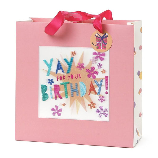 3D Large Yay For Your Birthday Gift Bag Birthdays