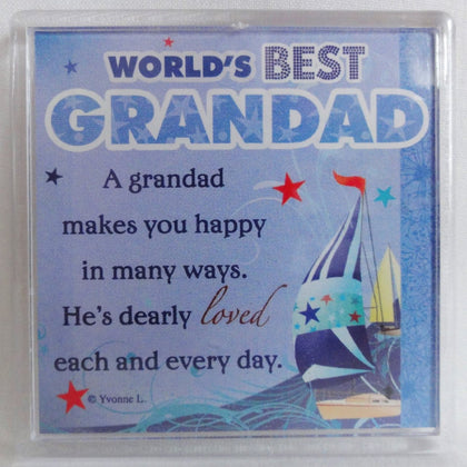 World's Best Grandad... Sentimental Fridge Magnet