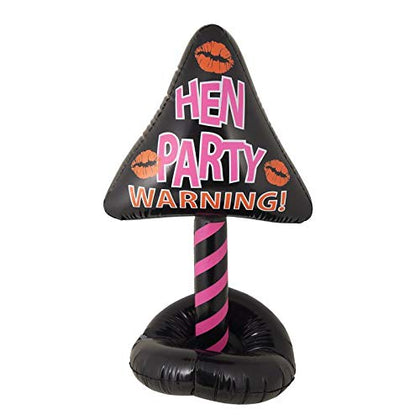 Inflatable Hen Party Warning Sign 70 X 40cm