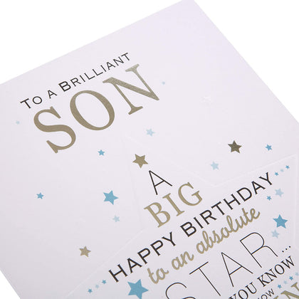 Son Birthday Card 'Star'